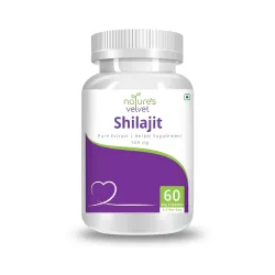 natures velvet Shilajit Pure Extract for Youth and Stamina (500 mg Po1)