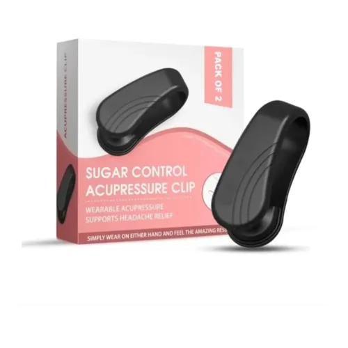 Image of Nature Shield Pack of 2 Acupressure Clip for diabetics – LI4 Sugar Control Acupressure Clip | Headache Relief Products M