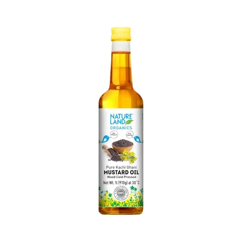 Image of Natureland Kachhi Ghani Mustard Oil 1L (Cold Pressed)
