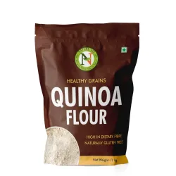 NatureVit Quinoa Flour 5 kg (1 kg x 5 Packets) | Gluten-Free High Protein Atta | Ideal for Baking, Rotis & Healthy Recip
