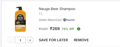 Image of Nauge Beer Shampoo 1L