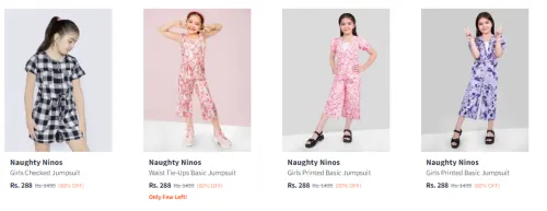 Image of Naughty Ninos Kid's Jumpsuit at minimum 80% Discount