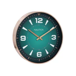 Nautica Modern Wall Clock for Hall with Quartz Silent Sweep Technology | 1pc - 12 Inch(ABS) | Wall Clock for Bed Room, H