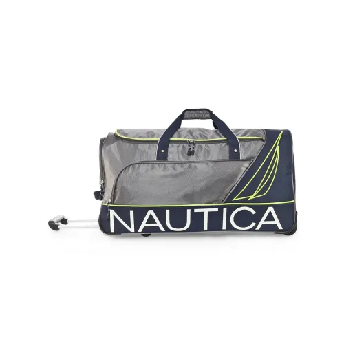 Image of Nautica 2 Wheel Duffle Trolley Bag | Travel Luggage for Men & Women