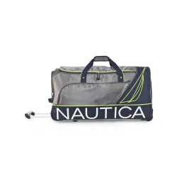 Nautica 2 Wheel Duffle Trolley Bag | Travel Luggage for Men & Women | Duffle Trolley Bag for Travel | Stylish Polyster Trolley Bag
