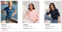 Nautica Clothing & Accessories Upto 75% Discount