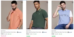 Nautica Men T-shirt Minimum 80% Discount