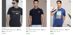 Nautica Mens T-Shirts upto 76% Discount