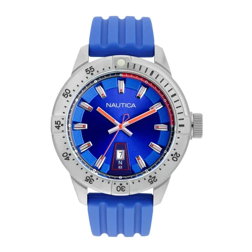Image of Nautica Round 47mm Blue Dial Analog Men Watch - NAPMYF315