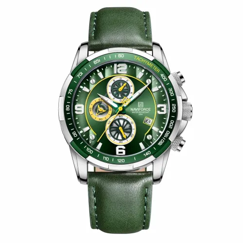 Image of NAVIFORCE Men's Sport Chronograph Leather Watch
