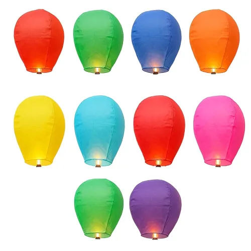 Image of Navkar Carfts Sky Lanterns for Diwali Decoration