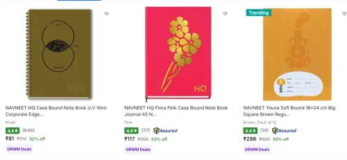 Image of Navneet Notebooks starting at ₹81