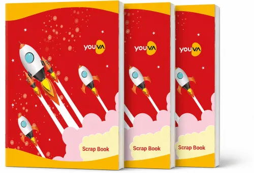 Image of NAVNEET Soft Bound Scrap Book 22x28 cm Unruled 32 Pages Pack of 10