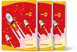 NAVNEET Soft Bound Scrap Book 22x28 cm Unruled 32 Pages Regular Notebook Unruled 32 Pages (Multicolor, Pack of 10)