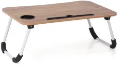 NAVRANGI Wood Portable Laptop Table (Finish Color - brown)