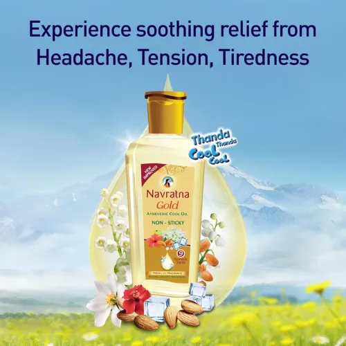 Image of Navratna Gold Ayurvedic Cool Hair Oil