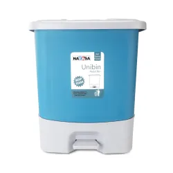 Nayasa 33L Plastic Pedal Dustbin Blue