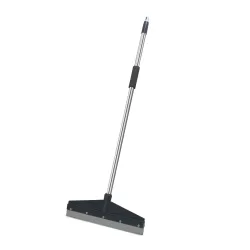Nayasa Blade Wiper Length 41cm | Heavy Duty Bathroom & Floor Cleaning Wiper with Long Handle Plastic & Rubber Blade | Suitable for Home, Office, Kitchen, Tiles & Wet Floors | Grey