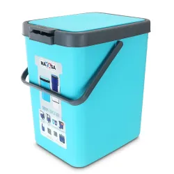 Nayasa Door Dustbin Small- 14 Ltr Plastic Press Top Waste Bin