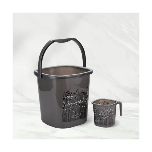 Image of Nayasa Funk Square Bathroom Bucket Mug Set