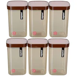 Nayasa Fusion 1000 ml Airtight Kitchen Storage - Set of 6