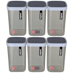 Nayasa Fusion Airtight Kitchen Storage Stackable Containers (1000ml set of 6)