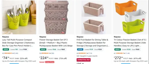 Image of Nayasa Home & Kitchen Products upto 75% Discount