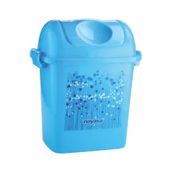 Nayasa Rectangular Swing Bin Funk No 13 with Swing Lid, Capacity- 13.5 Liters, Without Inner Bucket, Multi Purpose Dustb