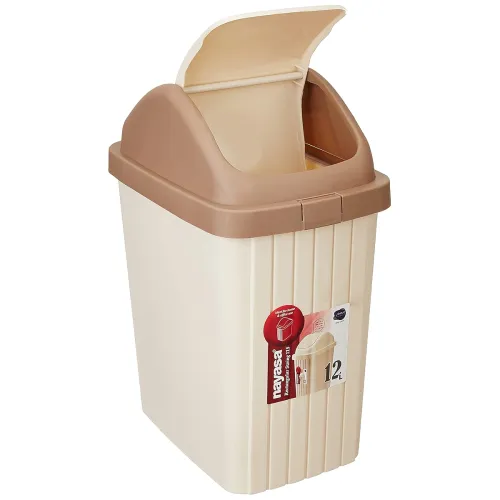 Image of Nayasa Rectangular Swing Dustbin 12 Ltrs