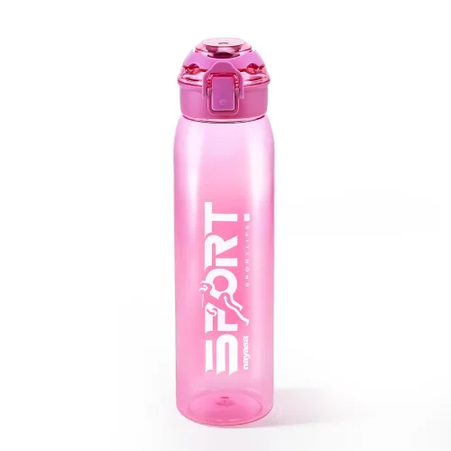 Image of Nayasa Turbine 1000 ml BPA Free Plastic Water Bottle | Leak Proof | Unbreakable | Wide Mouth with Scale | Sports Bottle 