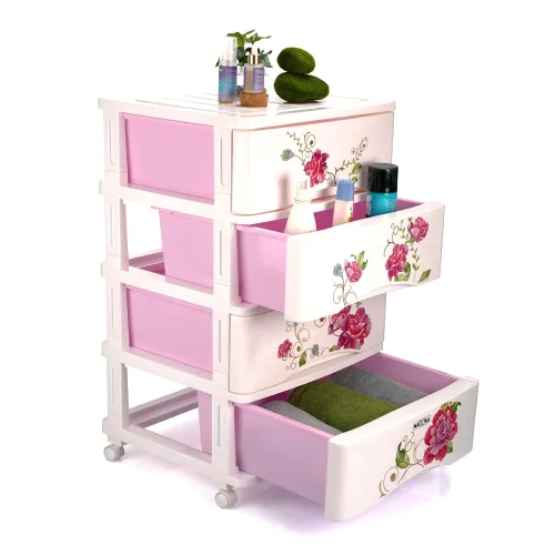 Image of Nayasa Tuckins Deluxe No. 24 Multi-Compartment Plastic Storage Organizer - 39.3 x 29.6 x 61.4 cm