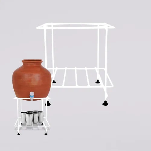 Image of Nayra Heavy Stainless Steel Matka Stand (8 Inch)