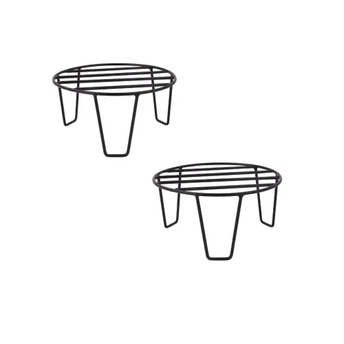Image of NAYRA Metal Round Plant Stand Set