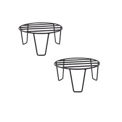 NAYRA Metal Round Plant Stand Set