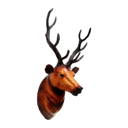 Image of NB Crafted Wall Hanging Deer Head showpiece