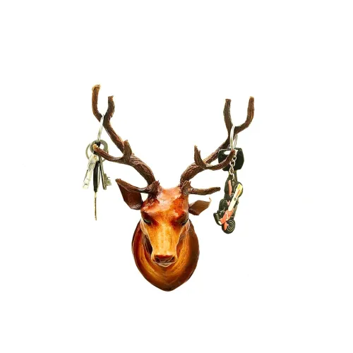 Image of NB Crafted Wooden Wall Mounted Deer Key Holders
