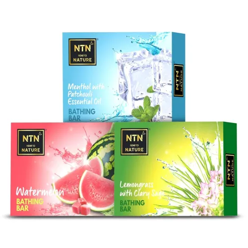 Image of NEAR TO NATURE Herbal Soaps Pack of 3 (80g Each)