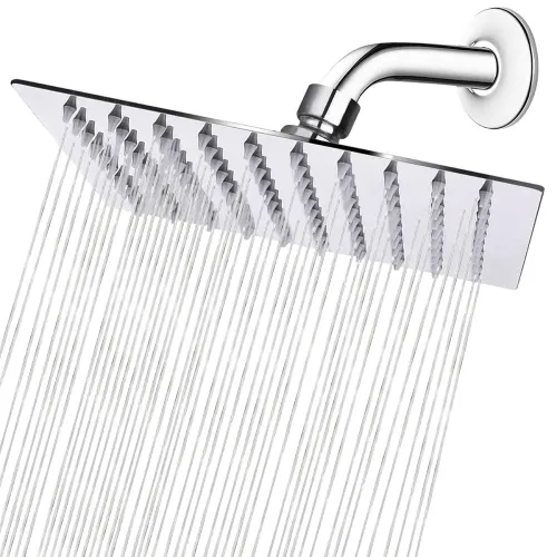 Image of NearMoon 8-Inch Stainless Steel Square Rain Shower Head