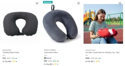 Neck Pillows & Eye Shades starting at ₹72