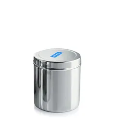 Neelam Stainless Steel 12 (22 Gauge) Deep Dabba, 1900 ml, Silver, Durable and Elegant Food Storage Container, Ideal for Storing Grains, Snacks, Leftovers, Perfect for Daily Use, Easy to Clea...