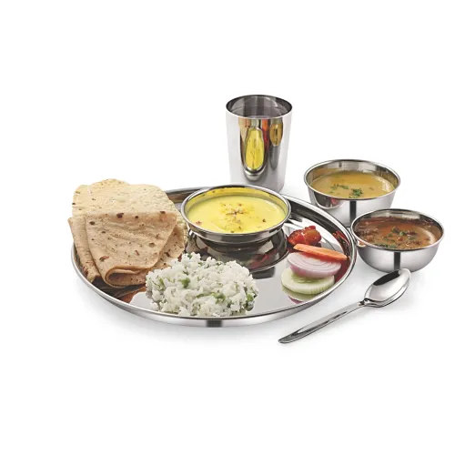 Image of neelam Stainless Steel 22 Gauge, 12 Pieces Solid Dinner Set