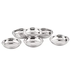 Neelam Stainless Steel 13cm Plates So6
