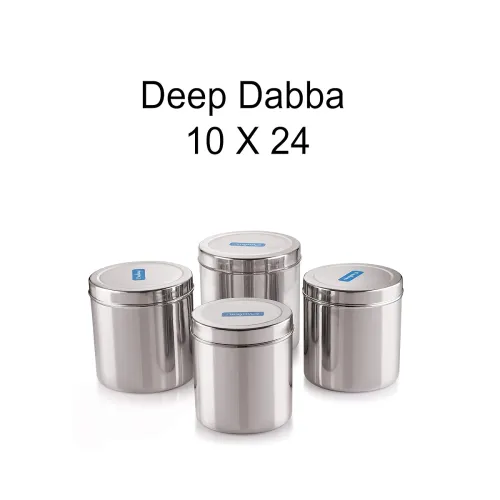 Image of neelam Stainless Steel 22 Gauge Dabba - 3100 ml, 1 Piece, Silver, Manual-Lift