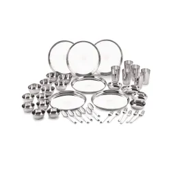 Neelam Stainless Steel 24 Gauge Premium 42 Pieces Dinner Set
