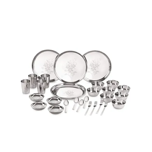 Image of Neelam Stainless Steel 24 28Pcs Dinner Set