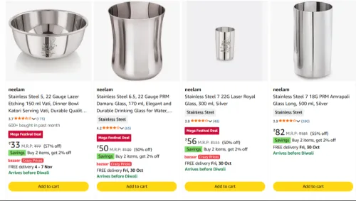 Image of Neelam Stainless Steel at minimum 50% Discount