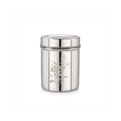 Image of Neelam Stainless Steel 11 (22G) Lazer Etching Deep Dabba, 1400 ml