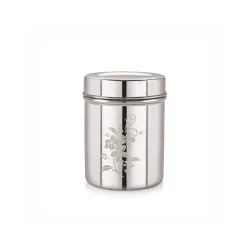 Neelam Stainless Steel 11 (22G) Lazer Etching Deep Dabba, 1400 ml