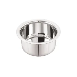 Neelam Stainless Steel 8 22G Flat Bottom Tope, 550ml, Silver Durable, Durable Cookware for Efficient Cooking, Boiling, a