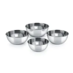 Neelam Stainless Steel 5.5, 22 Gauge Prem 200 ml Vati, Set of 6, Dinner Bowl Katori Serving Vati, Durable Quality, Elegant, Perfect for Serving Snacks, Desserts, and Condiments, Sliver